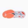 Încălțăminte de volei pentru femei Mizuno Wave Lightning Pro blue finch/lava orange/flamingo coral 4