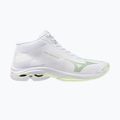 Încălțăminte de volei pentru femei Mizuno Wave Lightning Pro Mid white/aqua gray/ambrosia
