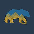 Tricou pentru bărbați REGATTA ClineIX moonlight denim bear 8