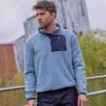 Bluză fleece pentru bărbați REGATTA Frankie Borg Half Zip grey mirage/black 10