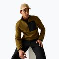 Bluză fleece pentru bărbați REGATTA Frankie Borg Half Zip rich tan/black 4