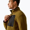 Bluză fleece pentru bărbați REGATTA Frankie Borg Half Zip rich tan/black 6