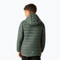 Geacă cu puf pentru copii REGATTA Hooded Marizion dark forest green/wild lime 4