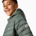 Geacă cu puf pentru copii REGATTA Hooded Marizion dark forest green/wild lime 9