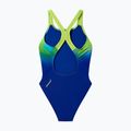 Costum de baie întreg pentru copii Speedo Digital Placement Powerback night watch/citrus green 2