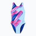 Costum de baie întreg pentru femei Speedo FL Placement Printed Powerback brushy shadows/cruise 7