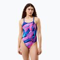 Costum de baie întreg pentru femei Speedo FL Printed Turnback brushy glitch/hope
