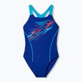 Costum de baie întreg pentru copii Speedo Medley Logo Medalist night watch/hyper teal