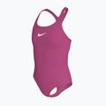 Costum de baie întreg pentru copii Nike Effortless Essential desert pink