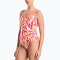 Costum de baie întreg pentru femei Nike V-Neck desert pink