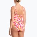 Costum de baie întreg pentru femei Nike V-Neck desert pink 2