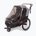 Remorcă pentru bicicletă pentru două persoane bobike Moobe gri-negru 8616000001