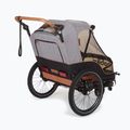 Remorcă pentru bicicletă pentru două persoane bobike Moobe gri-negru 8616000001 2