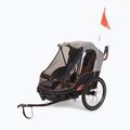 Remorcă pentru bicicletă pentru două persoane bobike Moobe gri-negru 8616000001 4