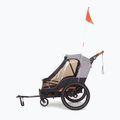 Remorcă pentru bicicletă pentru două persoane bobike Moobe gri-negru 8616000001 5
