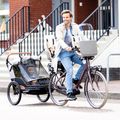 Remorcă pentru bicicletă pentru două persoane bobike Moobe gri-negru 8616000001 16