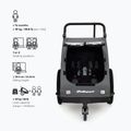 Remorcă pentru bicicletă Polisport Kids Trailer&Stroller black/grey 7