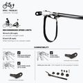 Remorcă pentru bicicletă Polisport Kids Trailer&Stroller black/grey 8