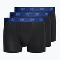 Boxeri bărbătești CR7 Basic Trunk 3 pary black/blue