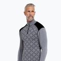Bluză termoactivă pentru bărbați Dovre Half Zip Jacquard grey 3