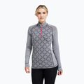 Bluză termoactivă pentru femei Dovre Half Zip Jacquard grey