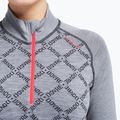 Bluză termoactivă pentru femei Dovre Half Zip Jacquard grey 3