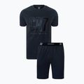 Pijama pentru bărbați CR7 Pyjama Short dark grey melange