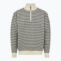 Pulover pentru bărbați Dovre Knitted Half Zip Pullover beige