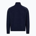 Pulover pentru bărbați Dovre Ribbed Knit Half Zip navy 2