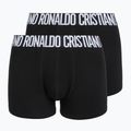 Boxeri pentru bărbați CR7 Fashion Trunk 2 pack black