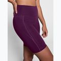 Pantaloni scurți de antrenament pentru femei  Girlfriend Collective Compressive plum 4