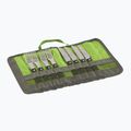 Outwell Bbq Cutlery tacâmuri pentru drumeții + husă neagră și argintie 650666 2