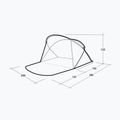 Cort de plajă Outwell Whitby Beach Shelter light grey 5