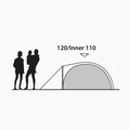 Cort de camping 2-osobowy Outwell Cloud 2 verde/gri 12