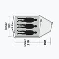 Cort de camping 3-osobowy Outwell Cloud 3 verde/gri 8