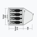 Cort de camping 4-osobowy Outwell Cloud 4 verde/gri 8