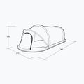 Cort de camping 3-persoane Outwell Nexion 3 Ocean green/gray 9
