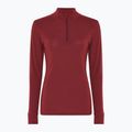 Bluză termoactivă pentru femei Dovre Wool Zip burgundy 4