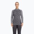 Bluză termoactivă pentru femei Dovre Wool Organic Half Zip grey