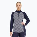 Bluză termoactivă pentru femei Dovre Wool Organic Half Zip navy