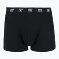Boxeri pentru bărbați CR7 Basic Trunk 3 pperechi white/ greymelange/ black