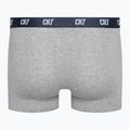 Boxeri bărbătești CR7 Basic Trunk 3 pary grey melange/white/navy 6