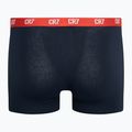 Boxeri bărbătești CR7 Basic Trunk 3 pary grey melange/red/navy 9