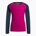 Lenjerie termoactivă pentru copii Color Kids Ski Underwear Colorblock roz-neagră 740777.5885 2