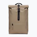 Rucsac de oraș Rains Rucksack Rolltop Beige
