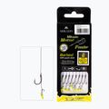 Mikado methode leader cu push stop, cârlig fără barbă + linie împletită 8pc maro HMFB212P