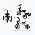 Bicicletă de echilibru cu trei roți Milly Mally Bobby pink 12