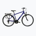 Bicicletă de trekking pentru bărbați KROSS Trans 1.0 navy blue/silver/gloss