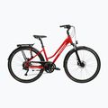 Bicicletă trekking pentru femei KROSS Trans 5.0 In red/silver/gloss