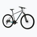 Bicicletă cross KROSS Evado 3.0 grey/teal/gloss 2